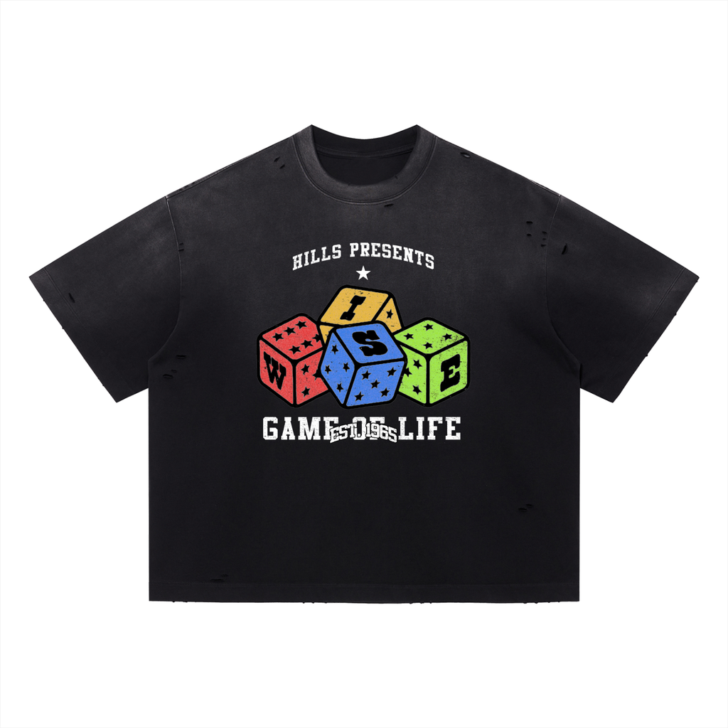 "Game of Life" Vintage Boxy Oversized T-Shirt