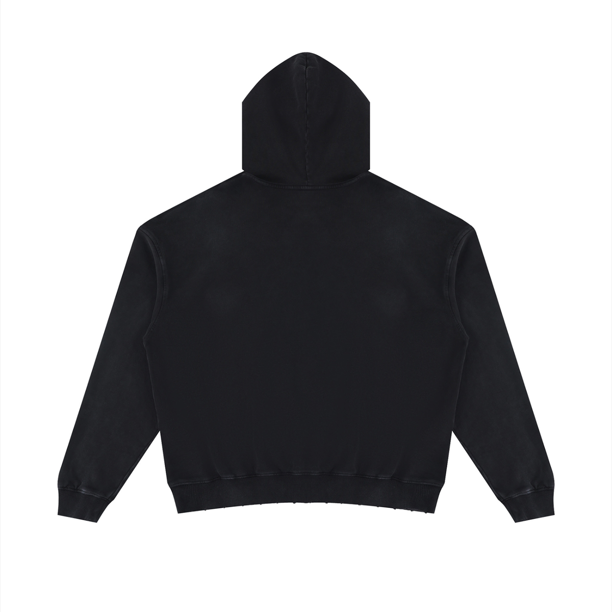 "Instinct" Washed Distressed Hoodie